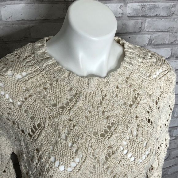 WDNY cream knit sweater, medium - Picture 3 of 6